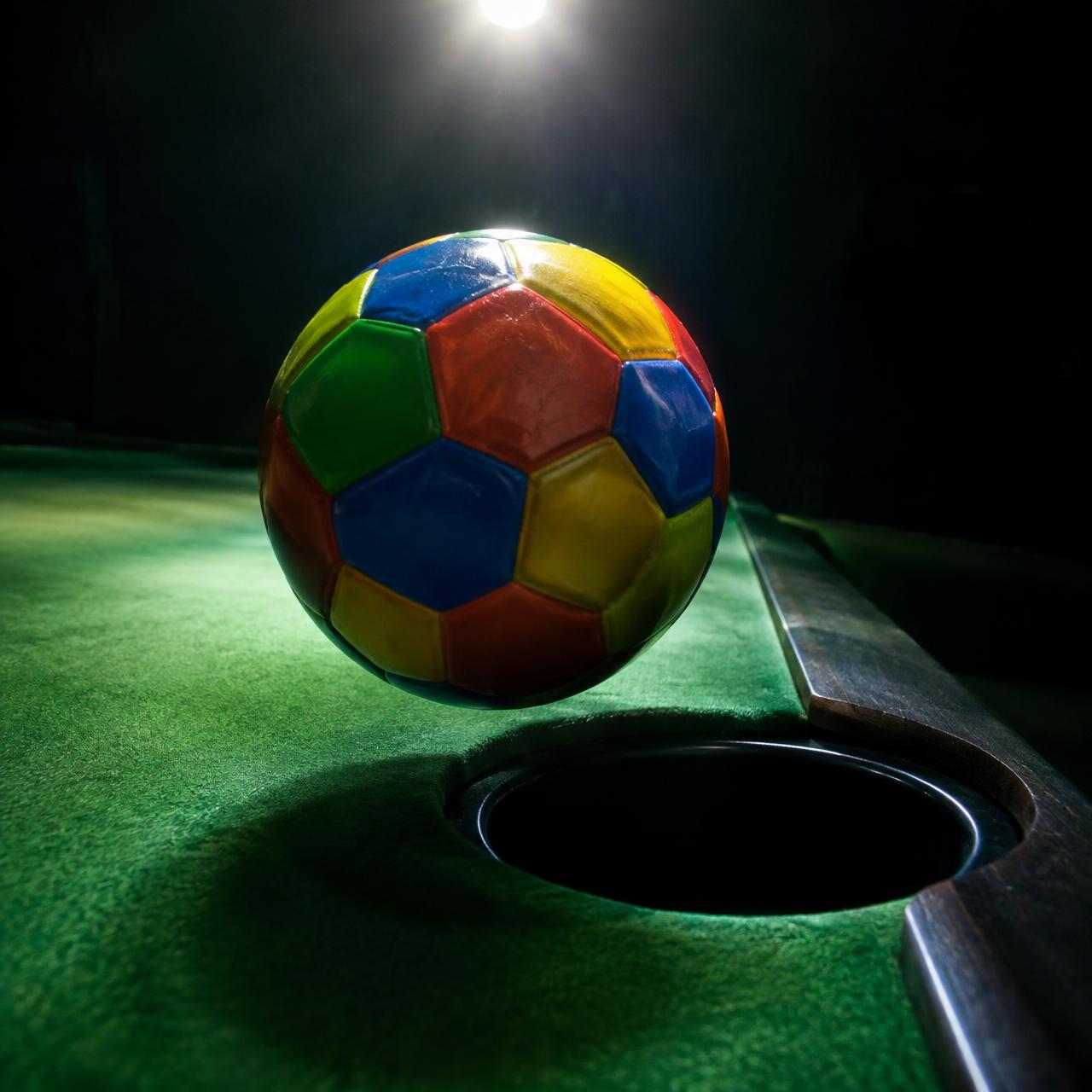 Concept visual of a ball dropping into a pocket